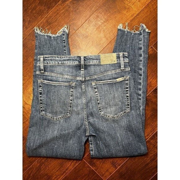 Joe’s Jeans Women 28 Charlie High Rise Skinny Ankle Raw Hem Blue - Picture 6 of 6